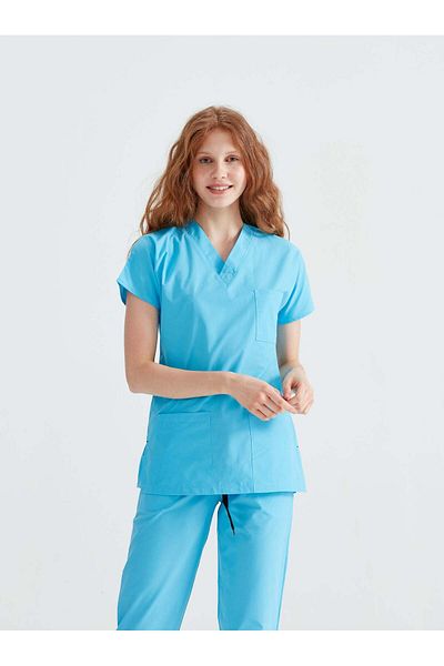 DEMOTEKS Scrub Set Costum Medical Classic Turquoise Unisex