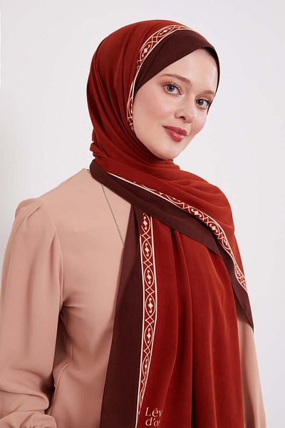 Levidor Burgundy Knitted Pattern Medine Silk