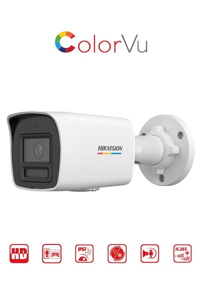 Hikvision DS-2CD1047G2H-LIUF - 4MP ColorVu + Smart Hybrid Light Bullet Networ...