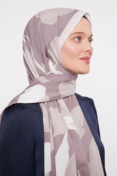 Levidor K.Mink Abstract Floral Patterned Elegance Shawl