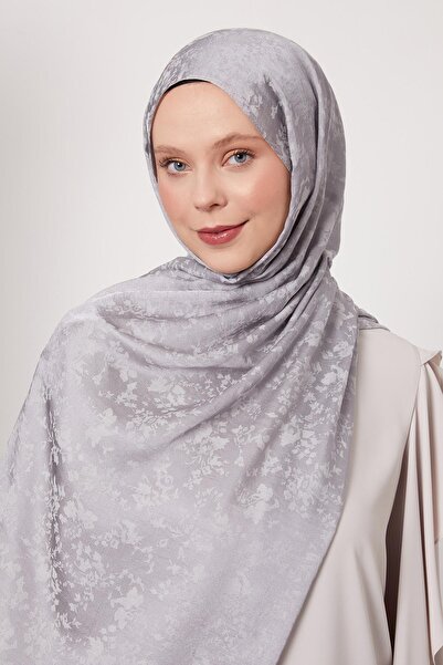 Levidor Γκρι λουλουδάτο μοτίβο ιταλικό σάλι ζακάρ