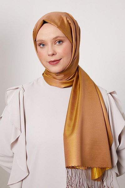 Levidor Mustard Silk Shawl