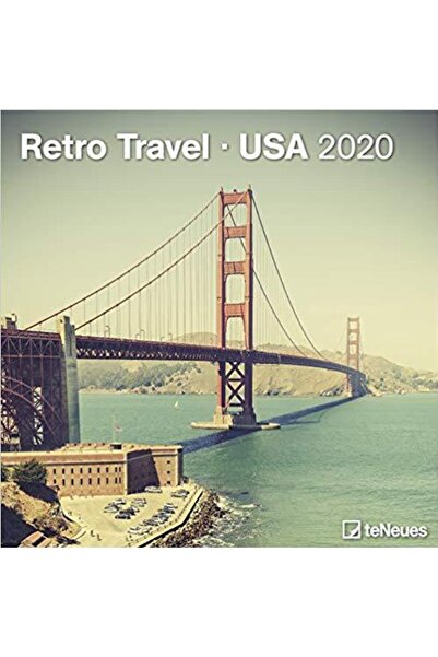 teNEues Calendar Retro Travel - USA 2020, 30 x 30 cm