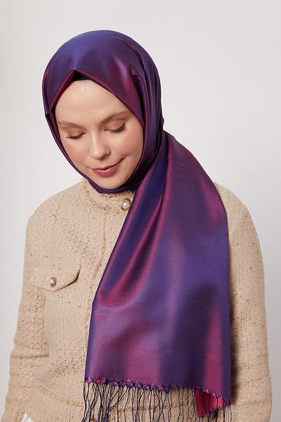 Levidor Plum Silk Shawl