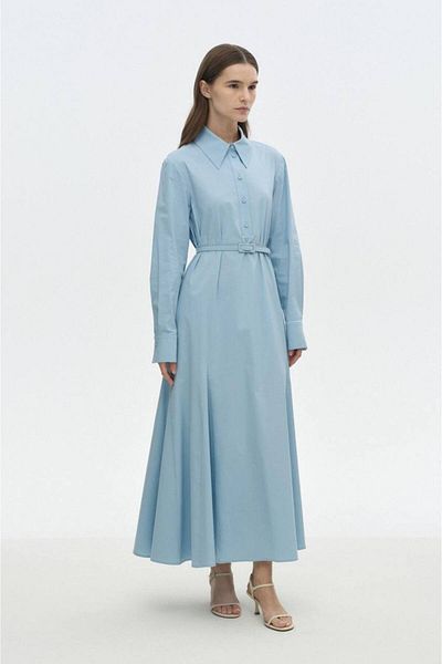 ossons Poplin Loose Cut Dress