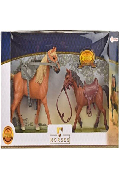 Toi Set 2 cai cu șa și căpăstru,24 cm.