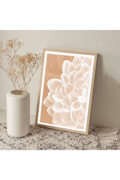 Dekorsiahome Masa dintr-o bucată cu cadru din lemn pentru sufragerie, sufrage...