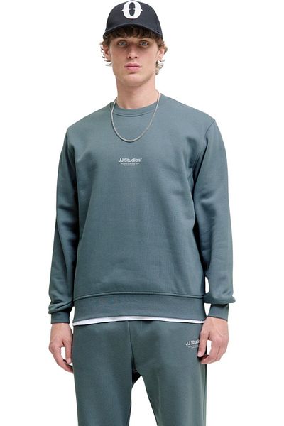 Jack & Jones Bluza JACK &JONES Soho Crew - 12278791-Stormy Weather
