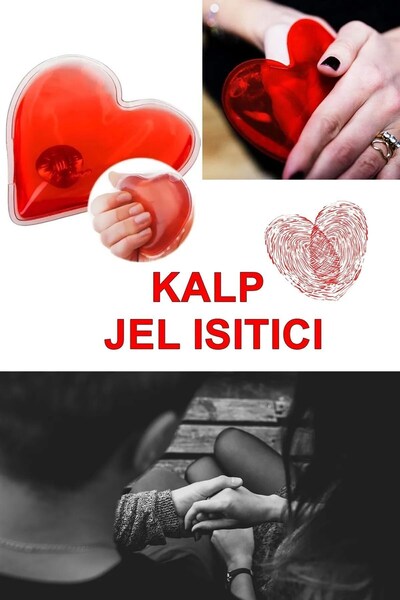 Kiesa Kalp Jel Isıtıcı Cep Sobası Kalp Şeklinde Hediye Kamp Vücut El Isıtıcısı Isınmatik Sıcak Su Torbası
