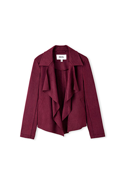 İpekyol Süet görünümlü dökümlü mont