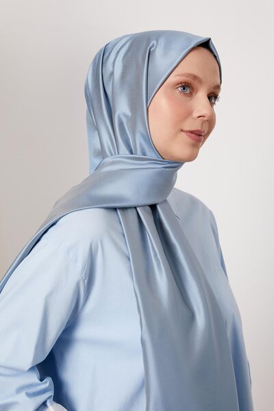 Levidor Gri İpek Şal