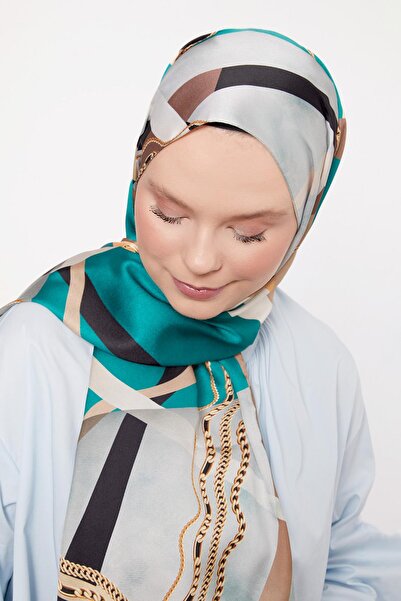 Levidor Σάλι Twill με μοτίβο κρέμας κυμάτων