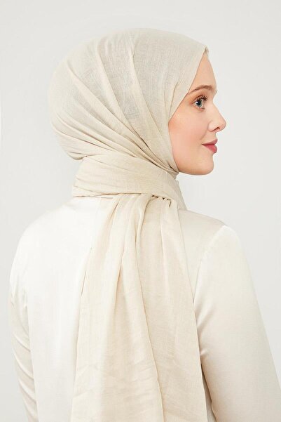 Levidor Bej Düz Hawai Şal