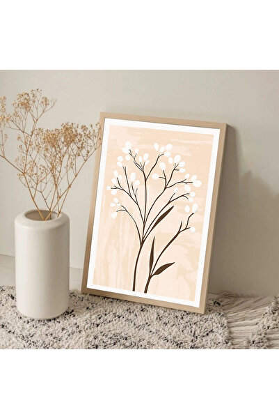 Dekorsiahome Τραπέζι σαλονιού κουζίνας με ξύλινο πλαίσιο μονοκόμματο BJSE TK1452