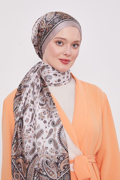 Levidor A.Mink Mixed Flower Indian Silk Shawl
