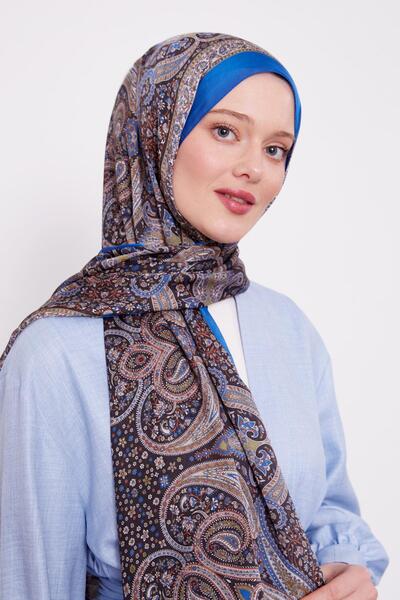 Levidor Saks Ebruli Indian Silk Shawl
