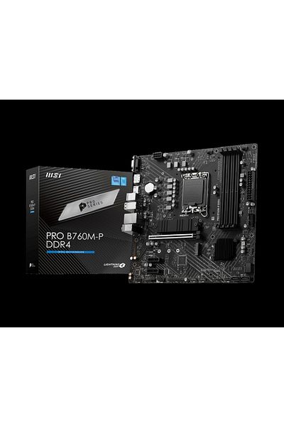 MSI Pro B760M-P Ddr4 Socket 1700 5333Mhz (Oc) Matx Motherboard