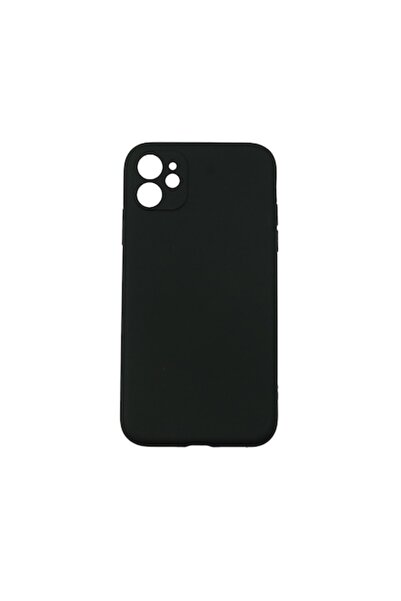 SOHO Carcasă de protecție compatibilă cu Apple iPhone 12, silicon lichid, neagră