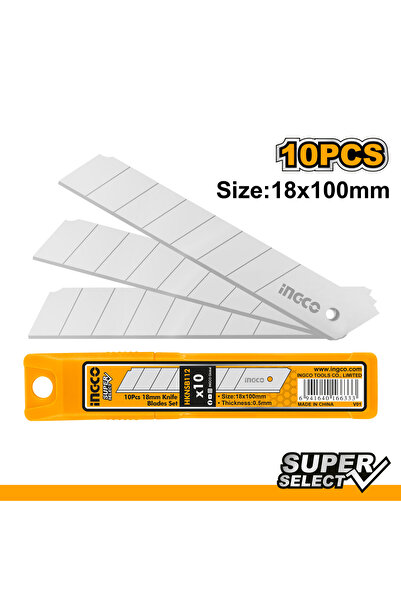 Bervas SET 10 LAME CUTTER 18 X 100MM INGCO
