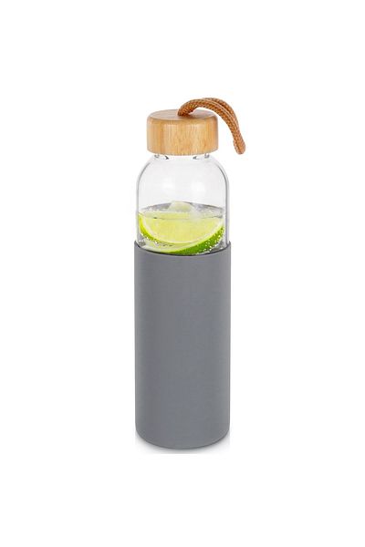 shumee Glass water bottle with silicone lid 500 ml