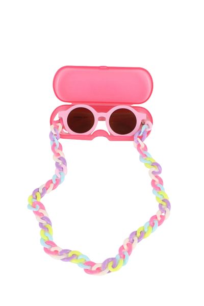 Benittokids 0-8 Years Old Cool Kids Set of 3 Sunglasses Glasses Case and Glasses Chain Bnt3333