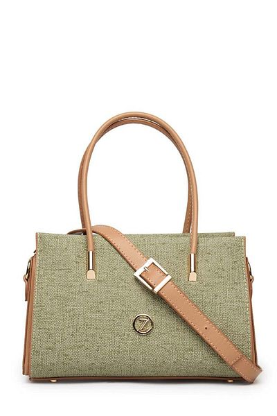 Zühre Green Hand and Shoulder Bag with Buckle Detail Z0027