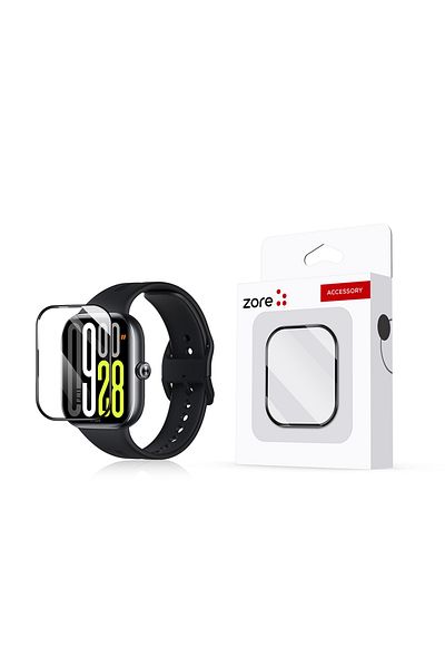 noktaks Xiaomi Redmi Watch 5 Active 22mm Compatible- Screen Protector Pmma Pet Watch Screen Protector- Black-T37668