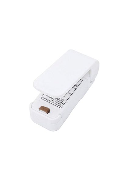 GABIANO Mini Bag Sealer with Batteries, Heat Sealing, Magnetic Back, Portable, 9.7x3 cm, White