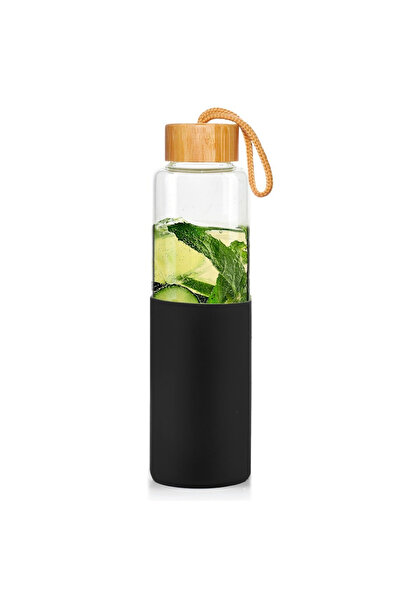 shumee Glass water bottle with silicone sleeve 600 ml