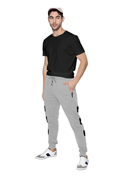 LAUREN SMITH Athletic Men’s Track Pant 100%Cotton Comfortable , Elastic Waist & Zipper Pockets-