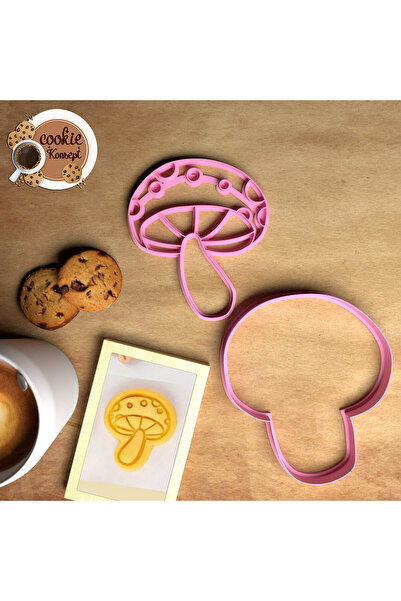 CookieKonsept مجموعة قوالب استحمام الطفل على شكل فطر - متوافقة مع البسكويت وا...
