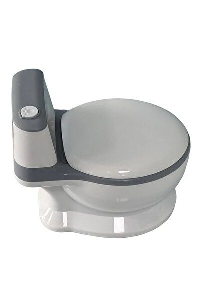 divendi-ro Olită de toaletă, plastic, cu sunet, dimensiuni 27x27x32cm, alb-gri