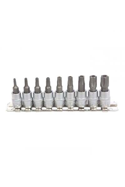 KROFTOOLS SET TORX 1/4 5 LATURI PENTRU DEBITMETRU 9 PIESE T10-T50