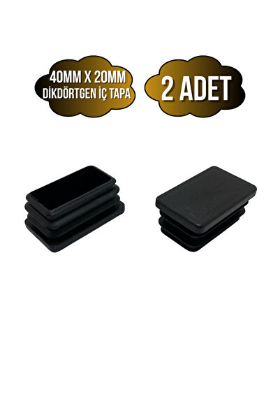 DSYapıAksesuar Dikdörtgen Demir Profil İç Tapa Geçme Plastik Ayak Geçme Korum...