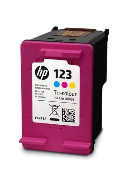 HP 123 Tri-Color Original Ink Cartridge Multicolour