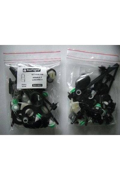 RESTAGRAF Car door mounting clips set A501003, plastic, compatible with Renault Laguna II