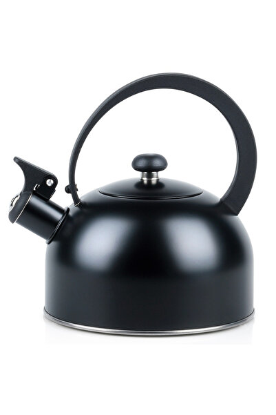 shumee Fierbător cu fluierat, oțel, negru, 2 l