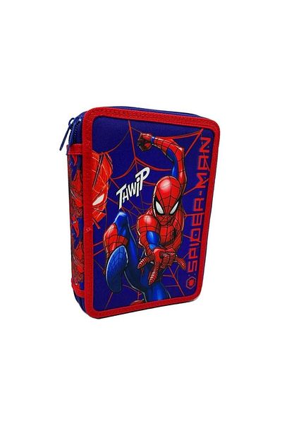 Lumi LUXURY Double Pencil Case Blue Red Spiderman 16x4x21 cm