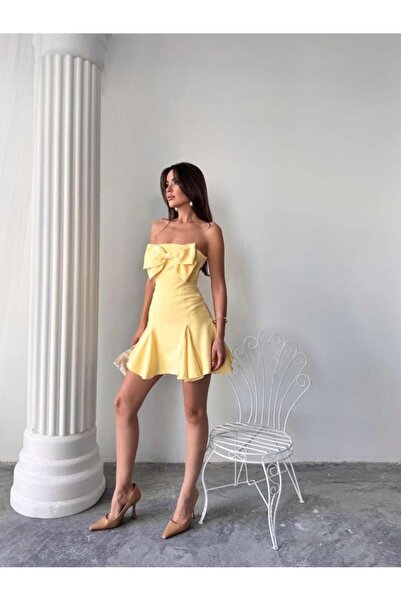 EtikaOnline Aide Fiyonk Detay Mini Elbise