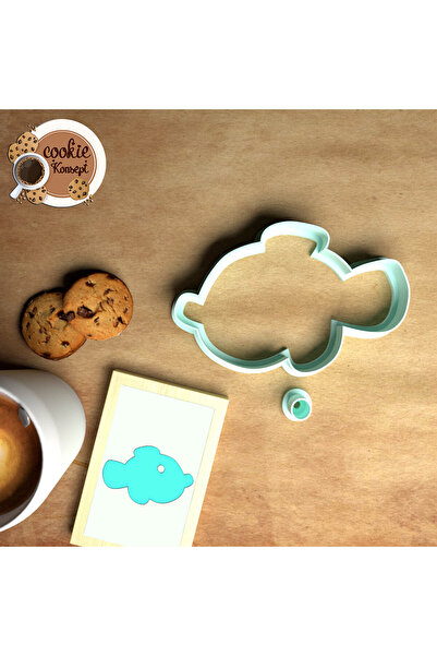 CookieKonsept مجموعة قوالب استحمام الطفل على شكل سمكة # 2 – متوافق مع الكوكيز...