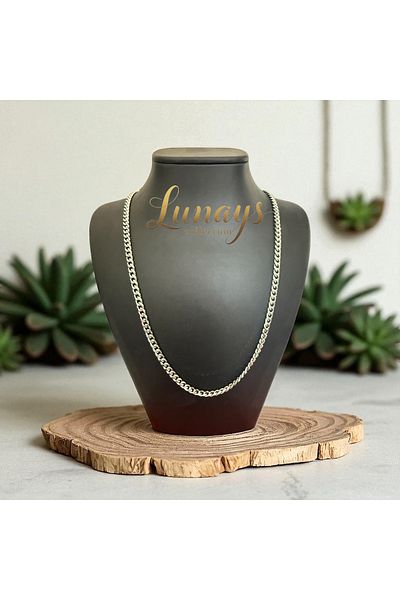 Lunays Stainless Steel Barley Model Unisex Chain 3 ml