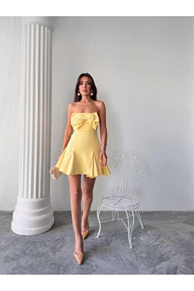 EtikaOnline Aide Fiyonk Detay Mini Elbise