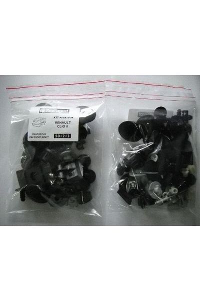 RESTAGRAF Front bumper and fender mounting clip set A501216, plastic, compatible with Renault Trafic II