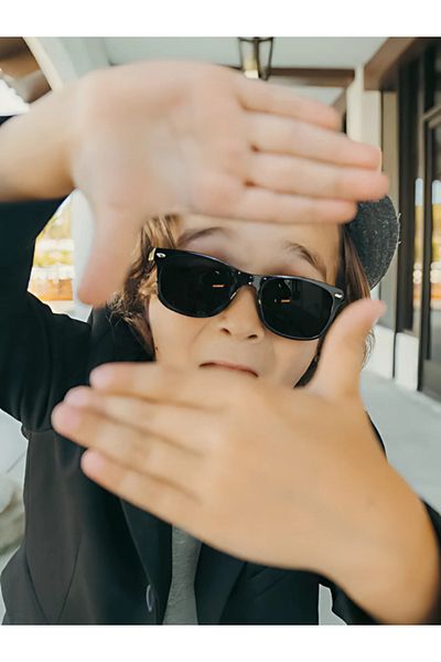Benittokids 0-10 Years Old Unisex Black Children's Sunglasses with Uv400 Filter Bnt120