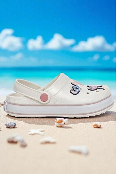 MARKABONİ Girl's Printed Lighted Non-Slip Sole Pool Beach Slippers & Sandals