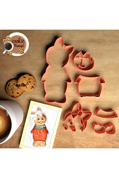 CookieKonsept مجموعة قوالب استحمام الطفل للفتيات # 2 – متوافق مع الكوكيز والعجين والطين