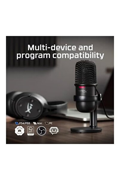 HyperX ميكروفون سولوكاست أسود (4P5P8AA)