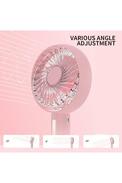 PADOM Handheld Fan, Portable Mini Fan Rechargeable with 4 Speeds, Hand Held USB Desk Fan with Cellph