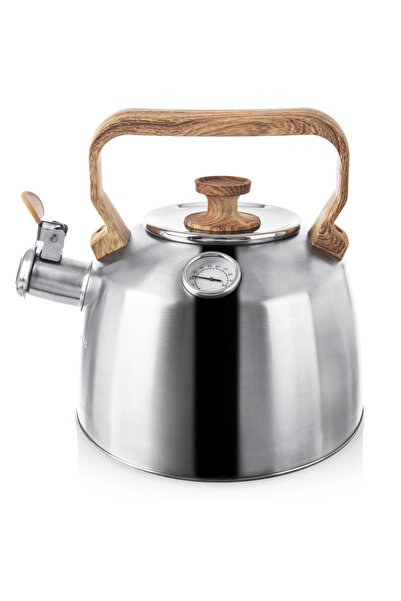 shumee Fierbător din oțel de 3,2 l cu fluier și termometru