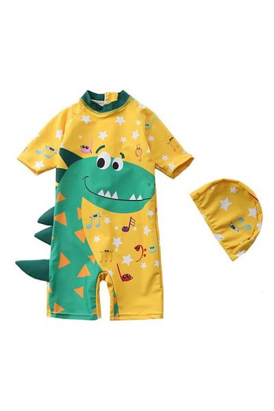 Mixbo Children's Swimsuit Dino Musician Two-Piece, Mixbo, Size S